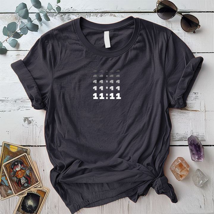 1111 T Shirt Dark Heather Grey Mockup