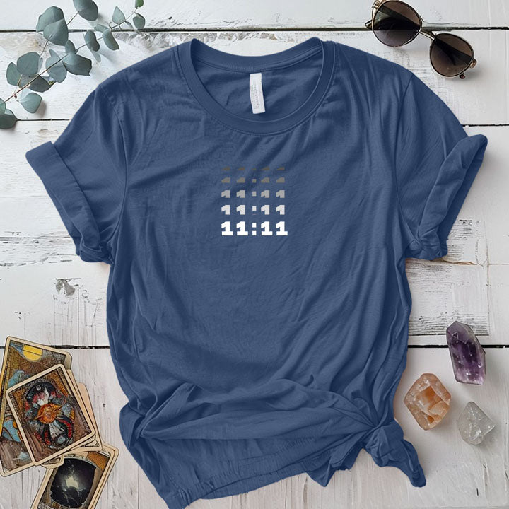 1111 T Shirt Maroon Mockup
