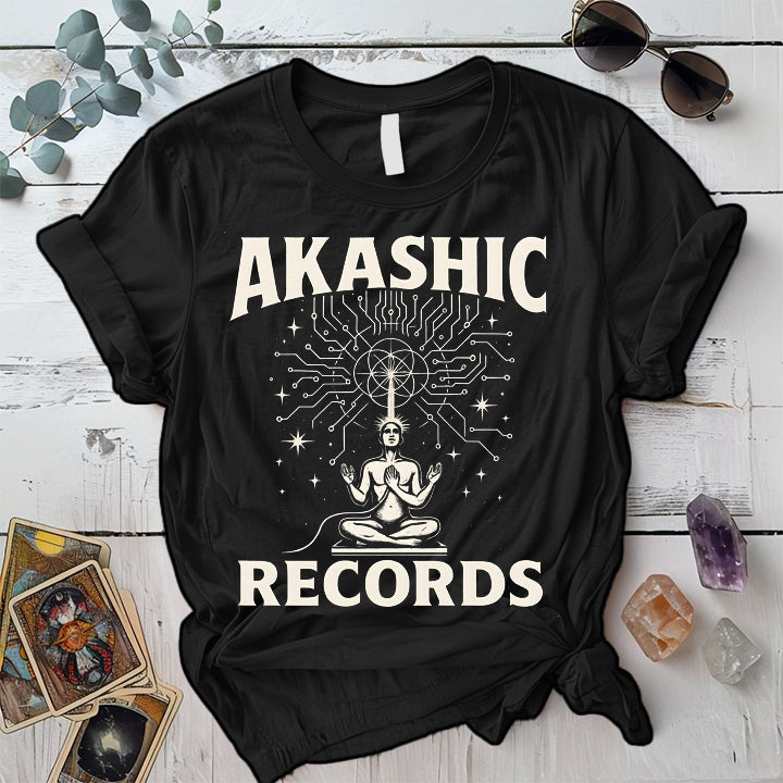 Akashic Divine Download T-Shirt Mockup Black