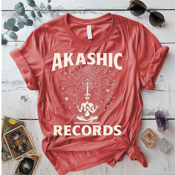 Akashic Divine Download T-Shirt Mockup Coral Silk
