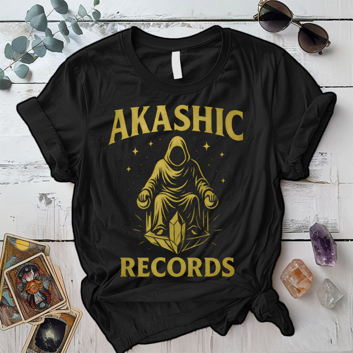 Akashic Records Throne T-Shirt Mockup Black