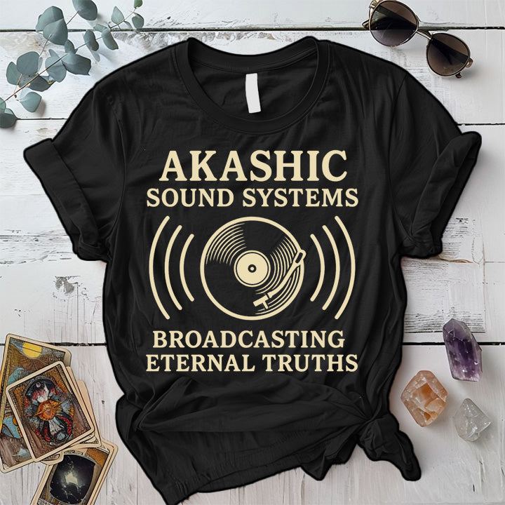 Akashic Sound Systems T-Shirt Mockup Black