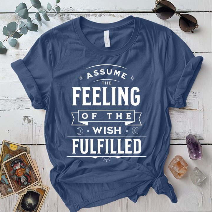 Assume The Feeling T-Shirt Mockup Maroon
