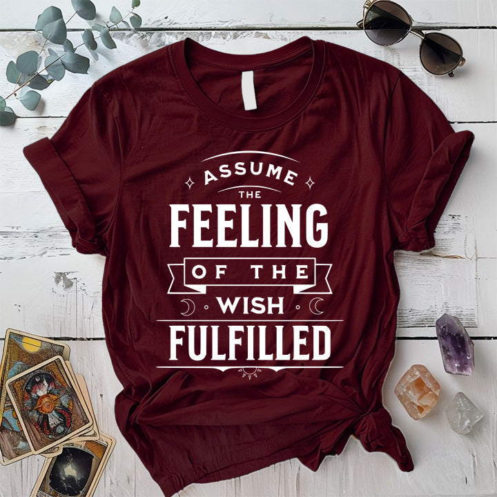 Assume The Feeling T-Shirt Mockup Military Green