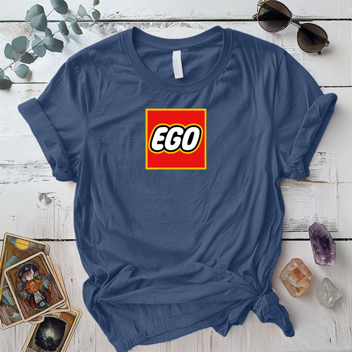 Ego T-Shirt Mockup Indigo Blue