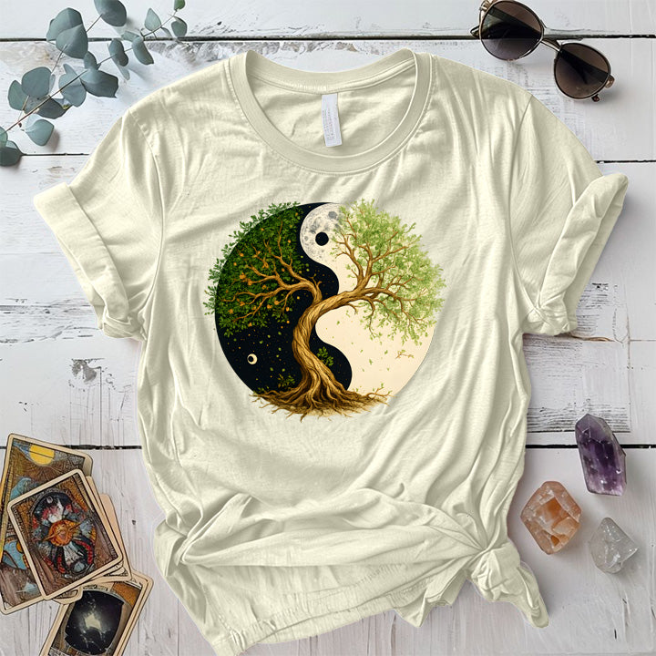 Eternal Roots of Balance T-Shirt Mockup natural