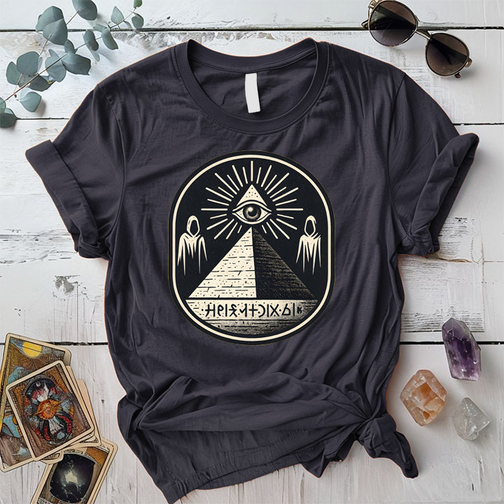 Eye of the Ascended T-Shirt Mockup Dark Heather Grey