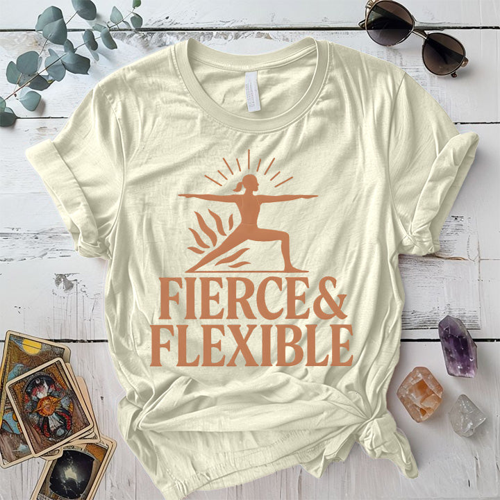 Fierce and Flexible T-Shirt Mockup Natural