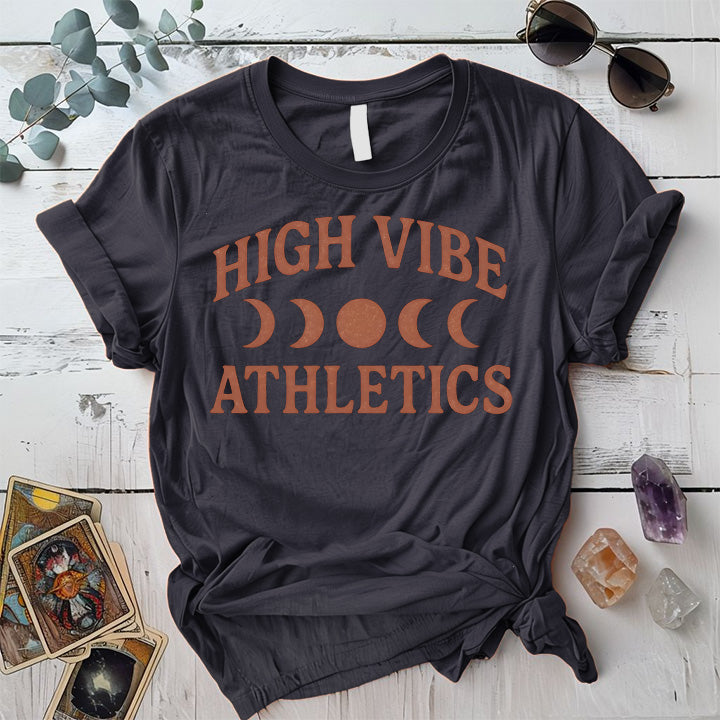 High Vibe Athletics T-Shirt Mockup Dark Heather Grey