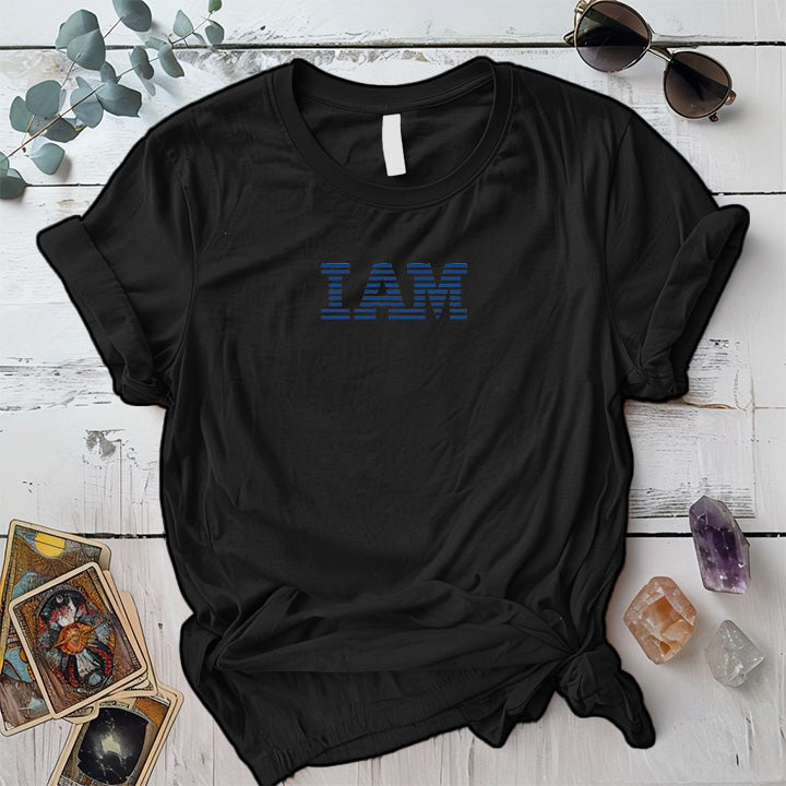 I Am T-Shirt Mockup Black