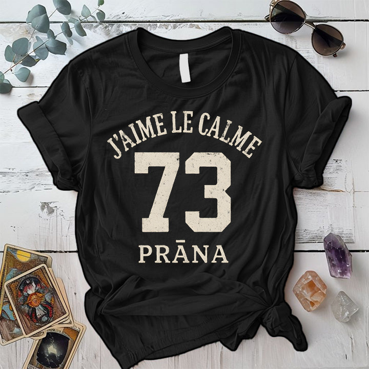 I Love Calm Prana T-Shirt Mockup Black