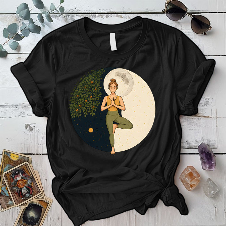 Inner Peace Eclipse T-Shirt Mockup Black