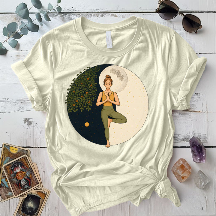 Inner Peace Eclipse T-Shirt Mockup Natural