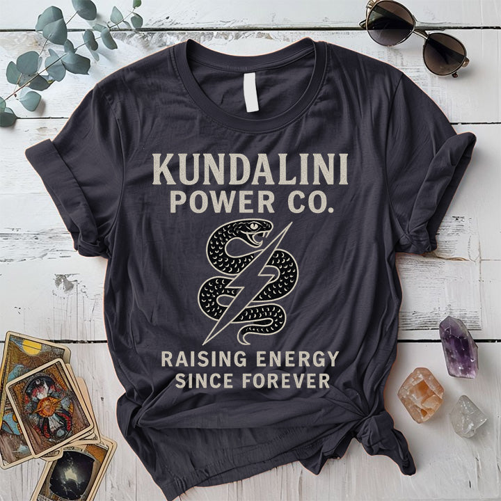 Kundalini Energy T-Shirt Mockup Dark Heather Grey