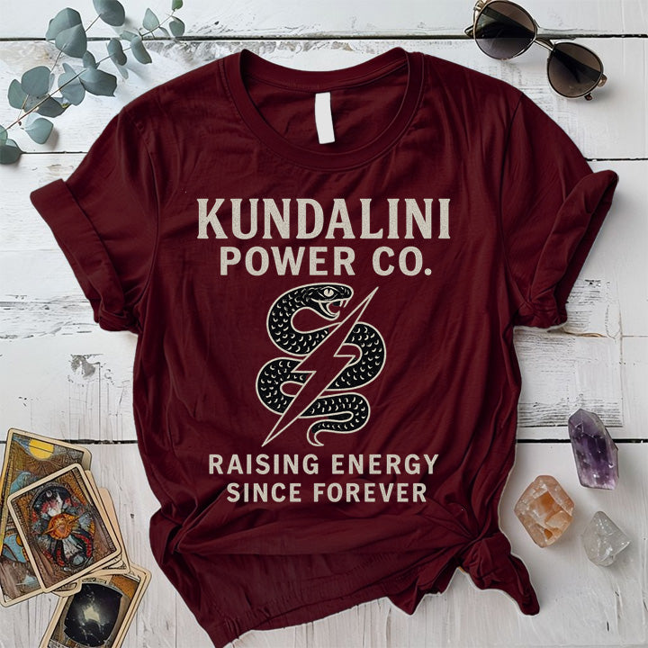 Kundalini Energy T-Shirt Mockup Maroon