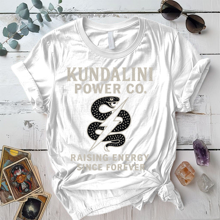 Kundalini Energy T-Shirt Mockup White