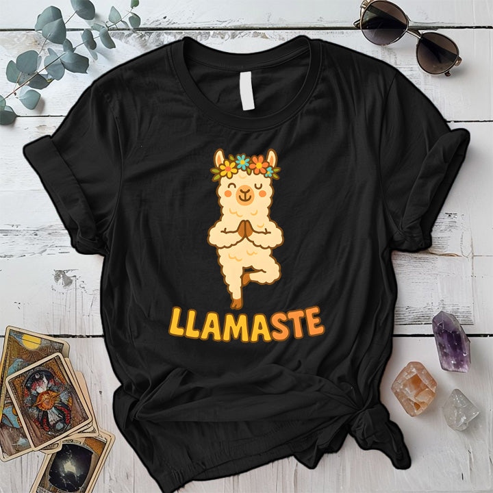Llamaste T-Shirt Mockup Black