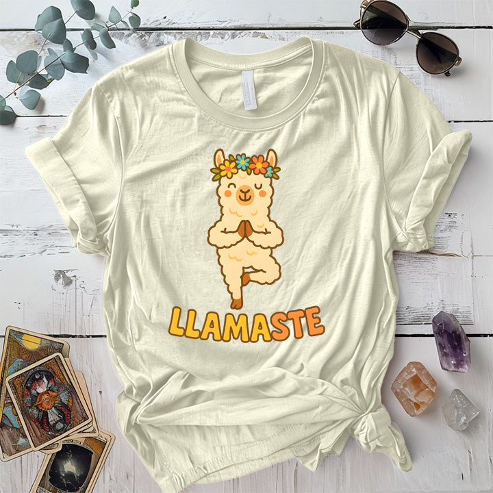 Llamaste T-Shirt Mockup Natural