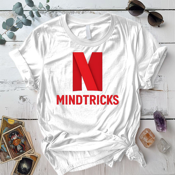 Mind Tricks T-Shirt Mockup White
