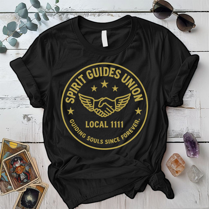 Spirit Guides Union T-Shirt Mockup Black
