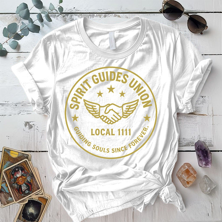 Spirit Guides Union T-Shirt Mockup White