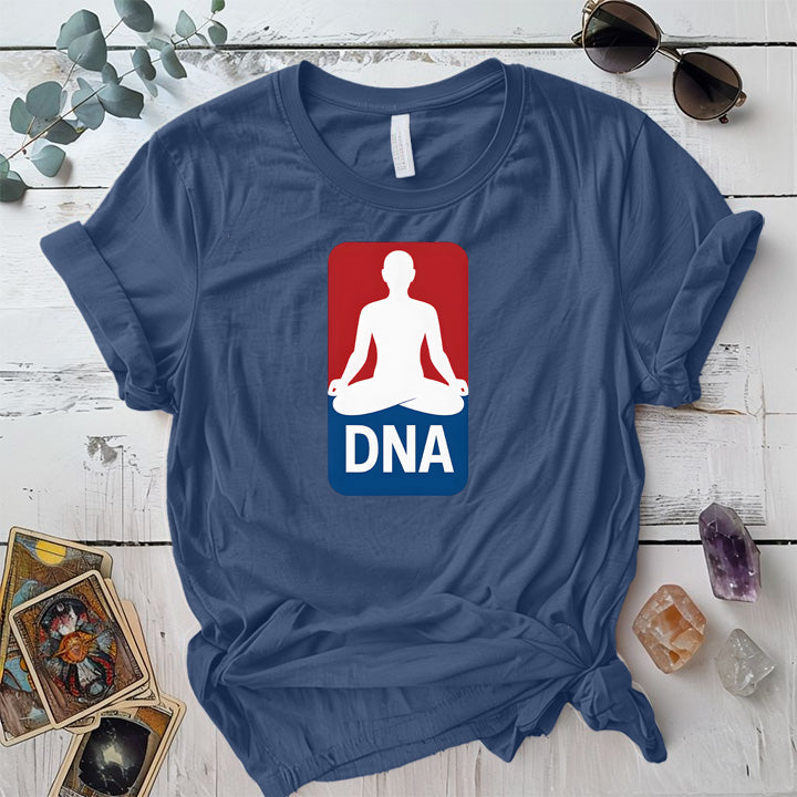 Spiritual DNA T-Shirt Mockup Indigo Blue