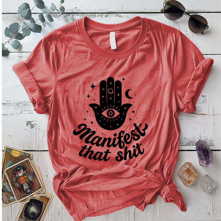 The Moon Made Me Do It T-Shirt Mockup Coral Silk