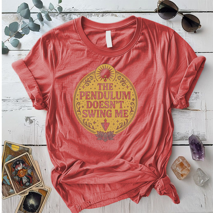 Pendulum Doesnt Swing Me T-Shirt Mockup indigo-blue