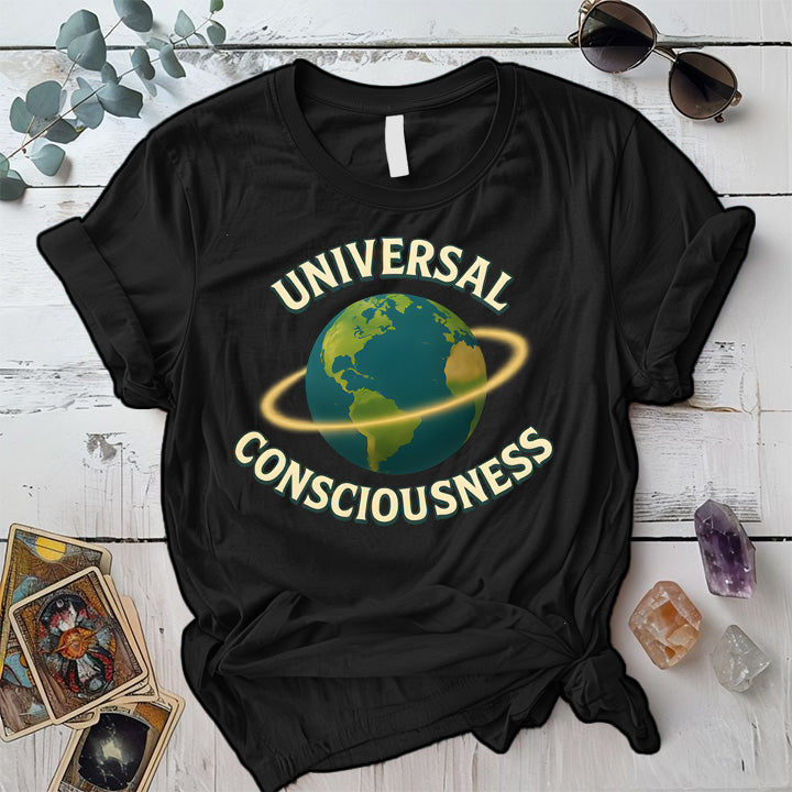 Universal Consciousness T-Shirt Mockup Black