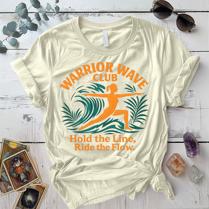 Warrior Wave Club T-Shirt Mockup Natural
