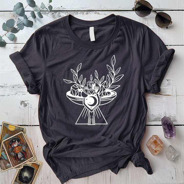 Boho Alter T Shirt Dark Heather Grey Mockup