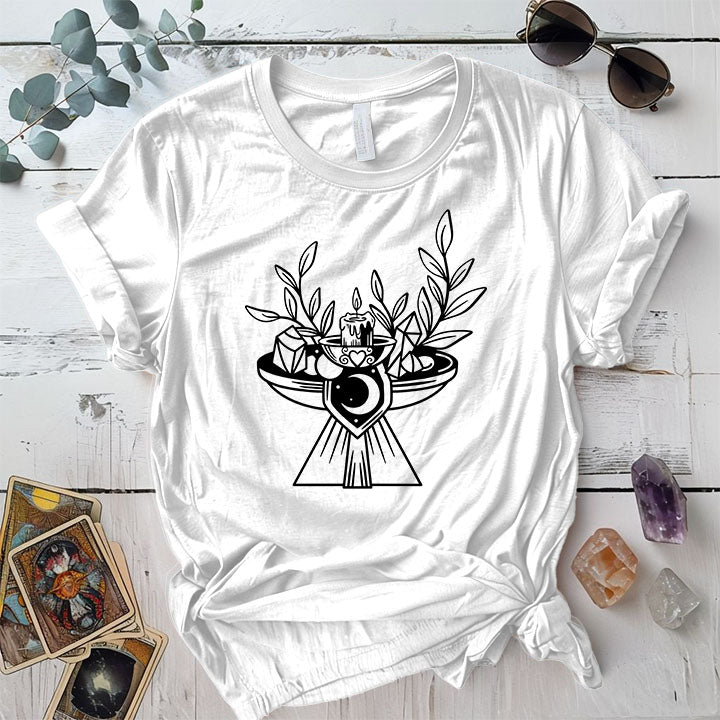 Boho Alter T Shirt White Mockup