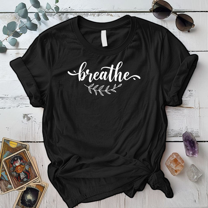 Breathe T Shirt 1 Black Mockup