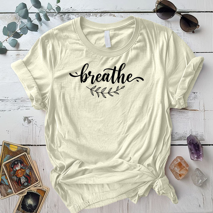 Breathe T Shirt 1 Natural Mockup