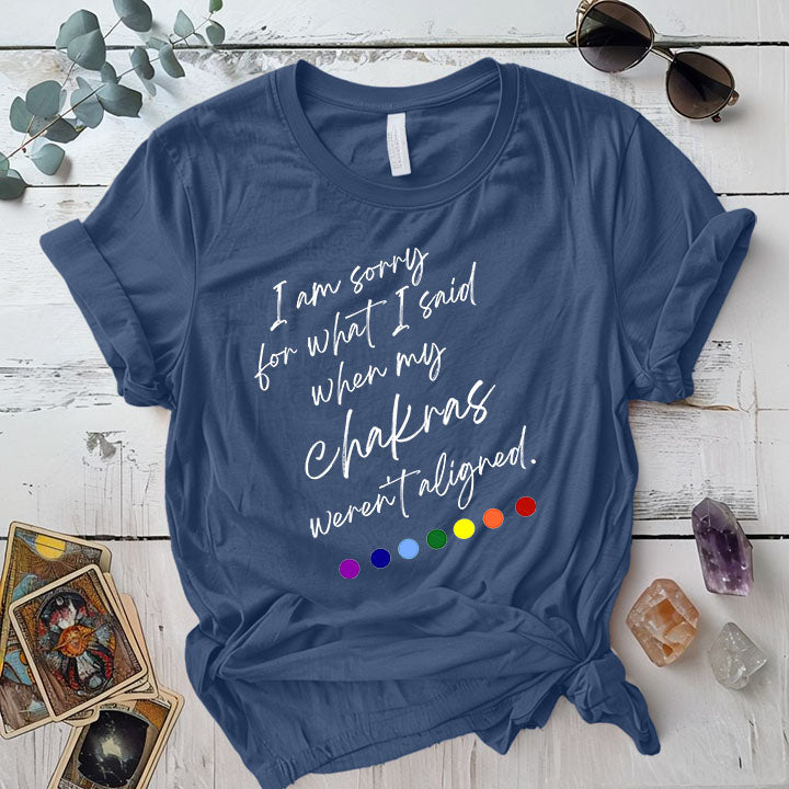 Im Sorry For What I Said T Shirt Indigo Blue Mockup