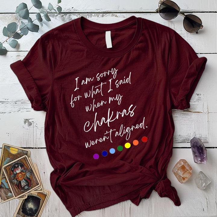 Im Sorry For What I Said T Shirt Maroon Mockup