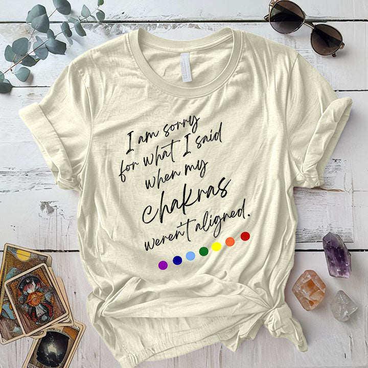 Im Sorry For What I Said T Shirt Natural Mockup