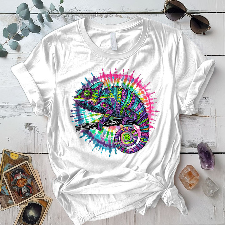 Karma Chameleon T Shirt White Mockup