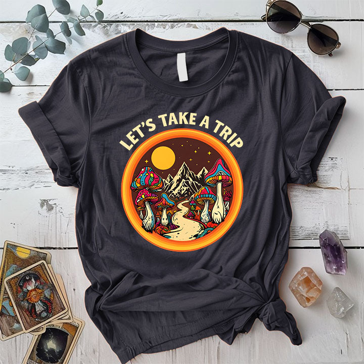 Lets Take A Trip T Shirt Black Mockup