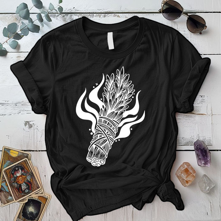 Sage T Shirt Black Mockup