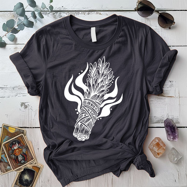 Sage T Shirt Dark Heather Grey Mockup