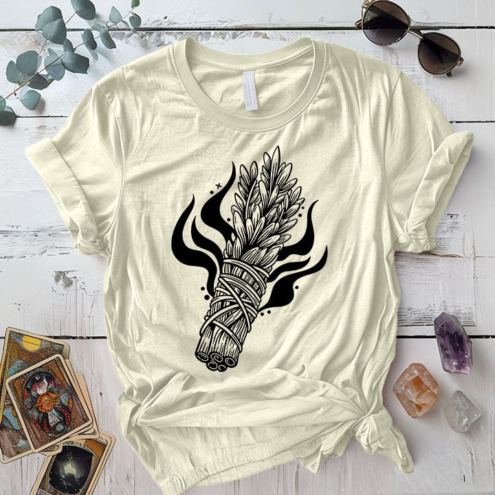 Sage T Shirt Natural Mockup