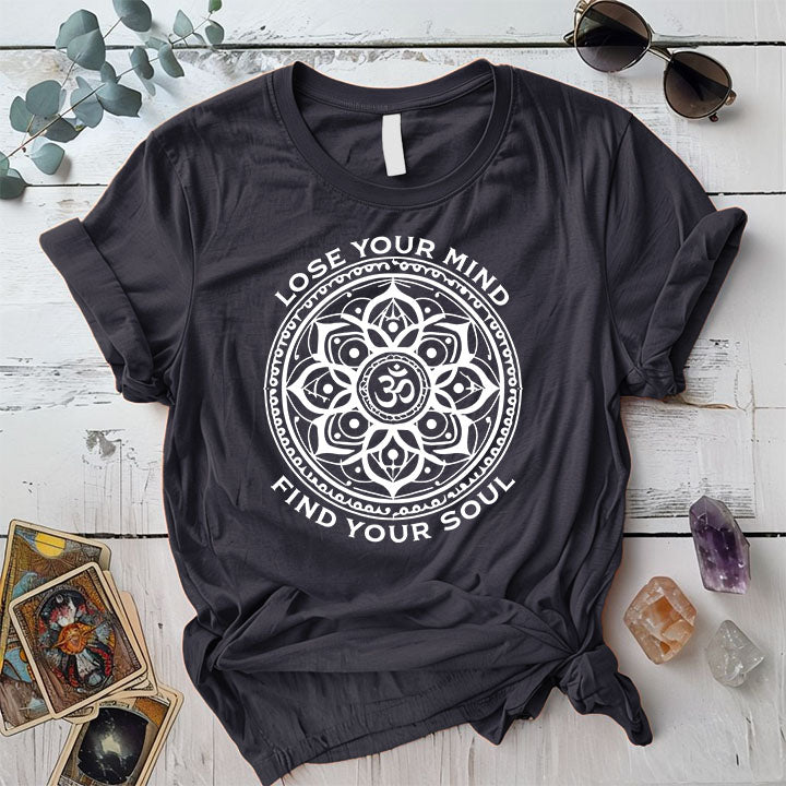 Lose Your Mind T Shirt Dark Heather Grey Mockup