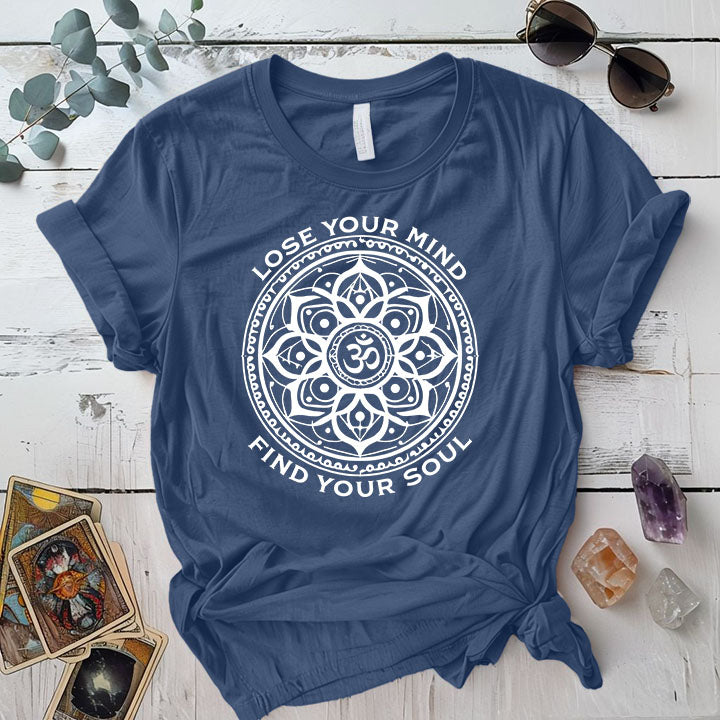 Lose Your Mind T Shirt Indigo Blue Mockup