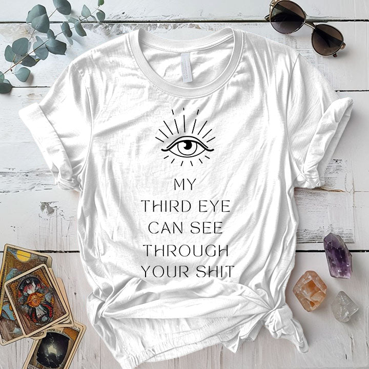 My Third Eye T Shirt White Mockup