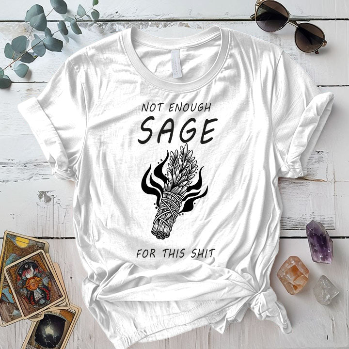 Not Enough Sage T Shirt Indigo Blue Mockup