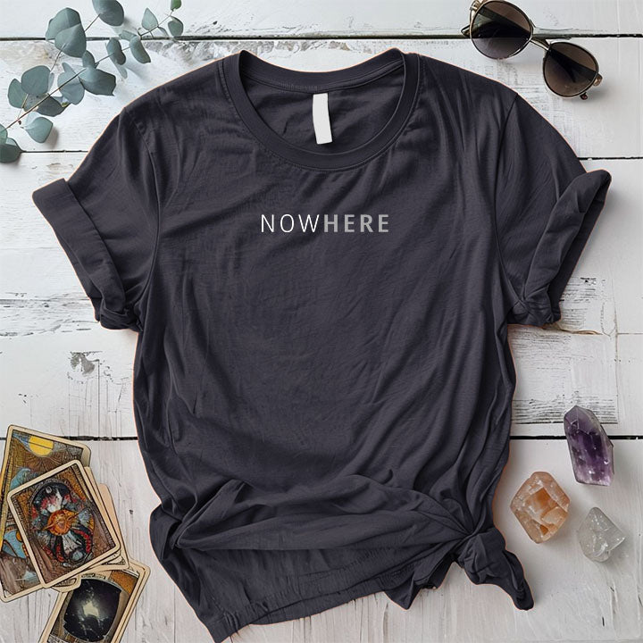 Nowhere T Shirt Dark Heather Grey Mockup