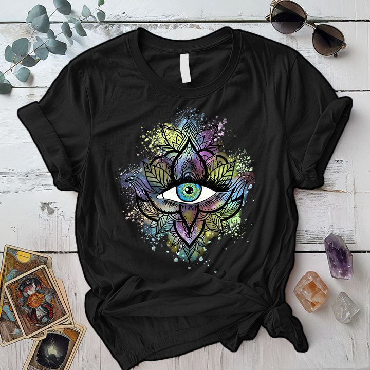 Third Eye Graphic T Shirt White Mockup