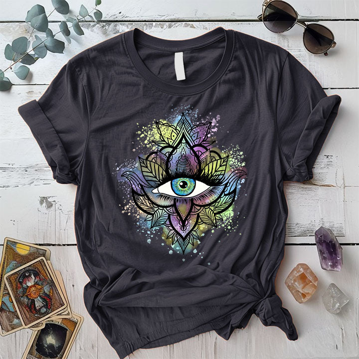 Third Eye Graphic T Shirt Black Mockup