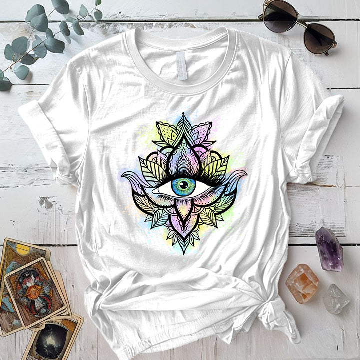 Third Eye Graphic T Shirt Heather Navy Mockup